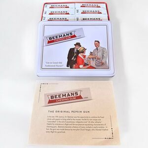VTG Retro Style 10 Pack Beemans Chewing Gum Advertising Collector Tin Pepsin